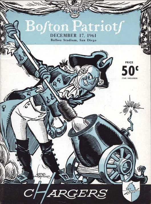 AFL Program: San Diego Chargers vs. Boston Patriots (December 17, 1961)