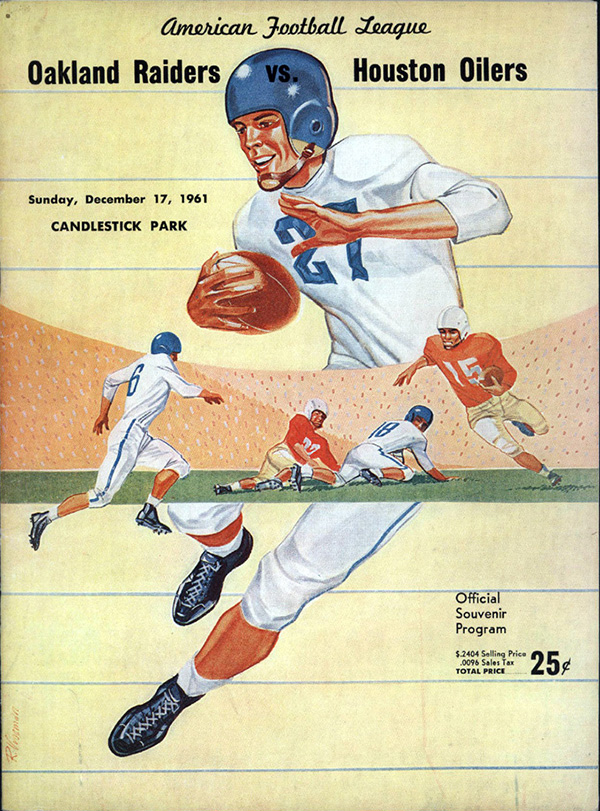 AFL Program: Oakland Raiders vs. Houston Oilers (December 17, 1961)