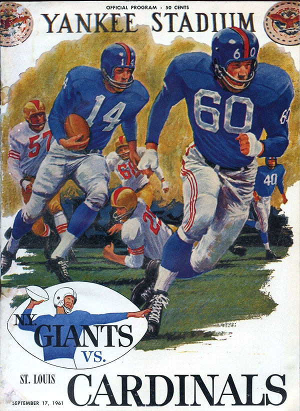 NFL Program: New York Giants vs. St. Louis Cardinals (September 17