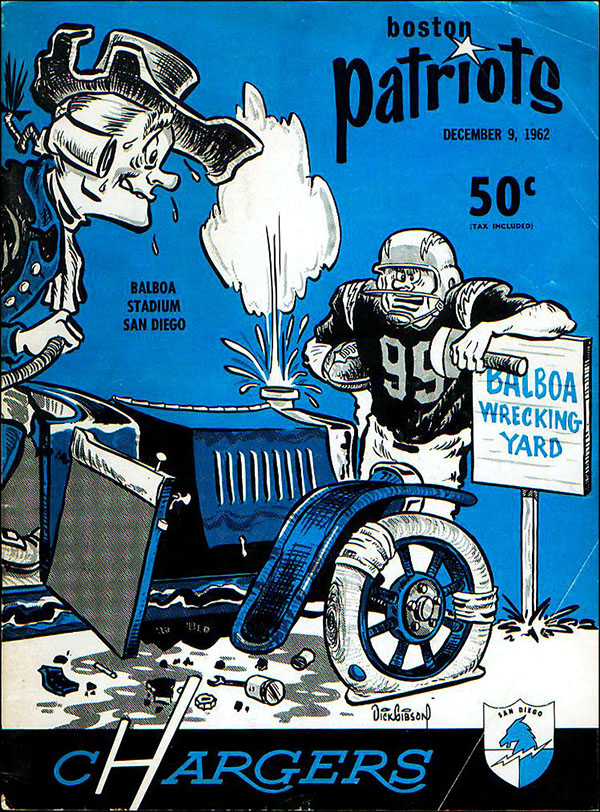 AFL Program: San Diego Chargers vs. Boston Patriots (December 9, 1962)