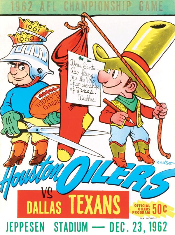 AFL Program: Houston Oilers vs. Dallas Texans (December 23, 1962)