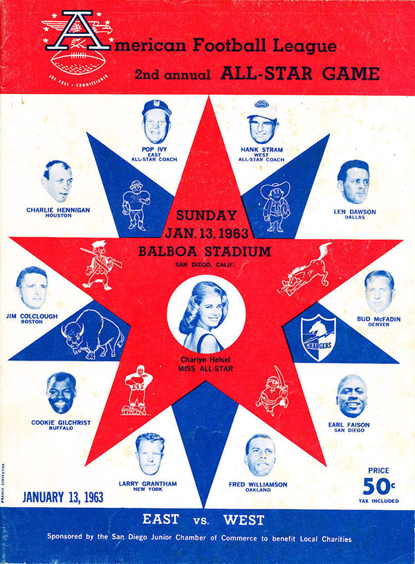 AFL Program: 1963 AFL All-Star Game