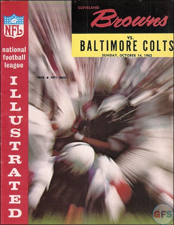 NFL Program: Cleveland Browns vs. Baltimore Colts (October 14, 1962)