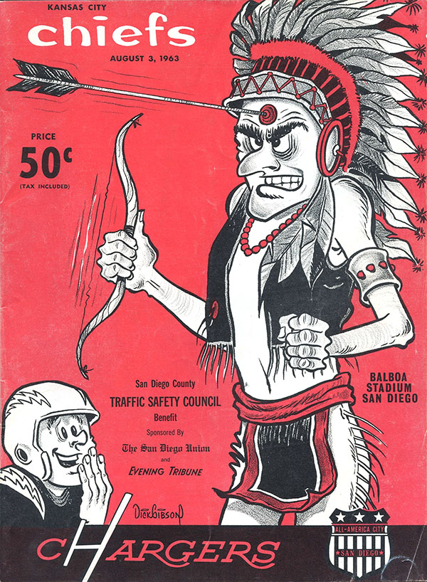 AFL Program: San Diego Chargers vs. Kansas City Chiefs (August 3, 1963)