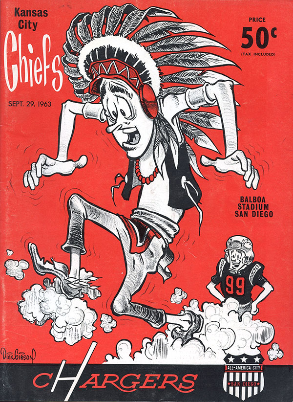 AFL Program: San Diego Chargers vs. Kansas City Chiefs (September 29, 1963)