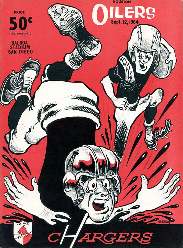 AFL Program: San Diego Chargers vs. Houston Oilers (September 12, 1964)