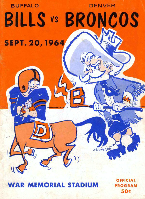 AFL Program: Buffalo Bills vs. Denver Broncos (September 20, 1964)