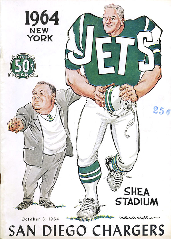 NFL Program: New York Jets vs. San Diego Chargers (October 3, 1964)
