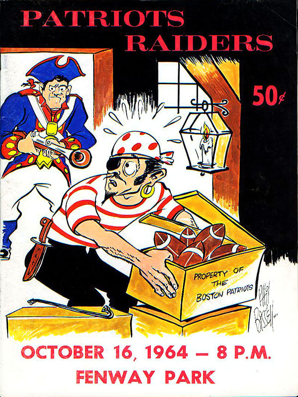 AFL Program: Boston Patriots vs. Oakland Raiders (October 16, 1964)