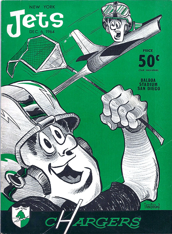 AFL Program: San Diego Chargers vs. New York Jets (December 6, 1964)
