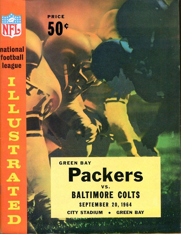 NFL Program: Green Bay Packers vs. Baltimore Colts (September 20, 1964)
