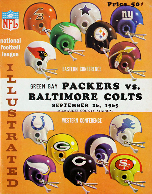 NFL Program: Green Bay Packers vs. Baltimore Colts (September 26, 1965)