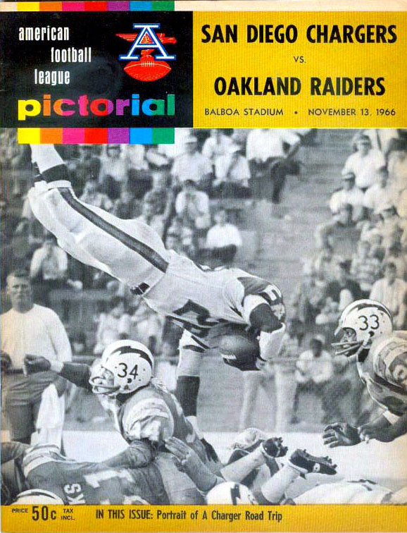 AFL Program: San Diego Chargers vs. Oakland Raiders (November 13, 1966)