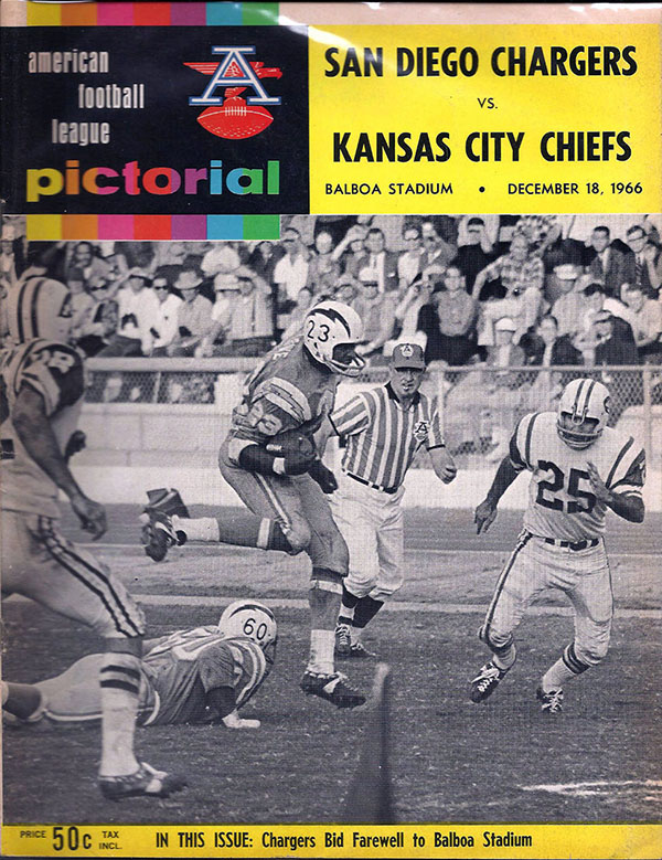 AFL Program: San Diego Chargers vs. Kansas City Chiefs (December 18, 1966)