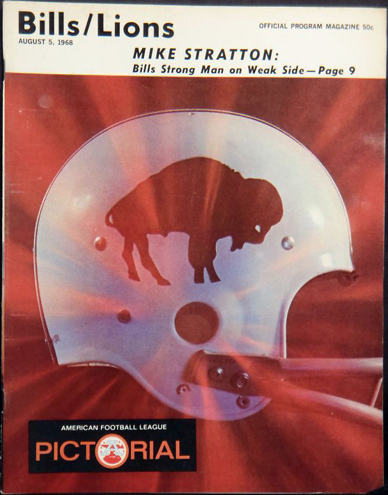 AFL Program: Buffalo Bills vs. Detroit Lions (August 5, 1968)
