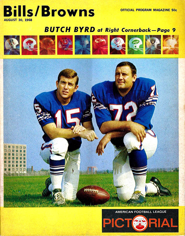 AFL Program: Buffalo Bills vs. Cleveland Browns (August 30, 1968)