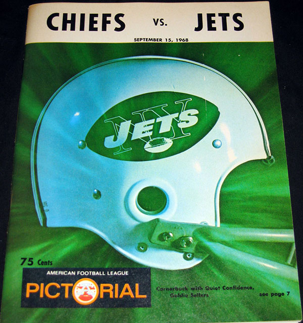 AFL Program: Kansas City Chiefs vs. New York Jets (September 15, 1968)