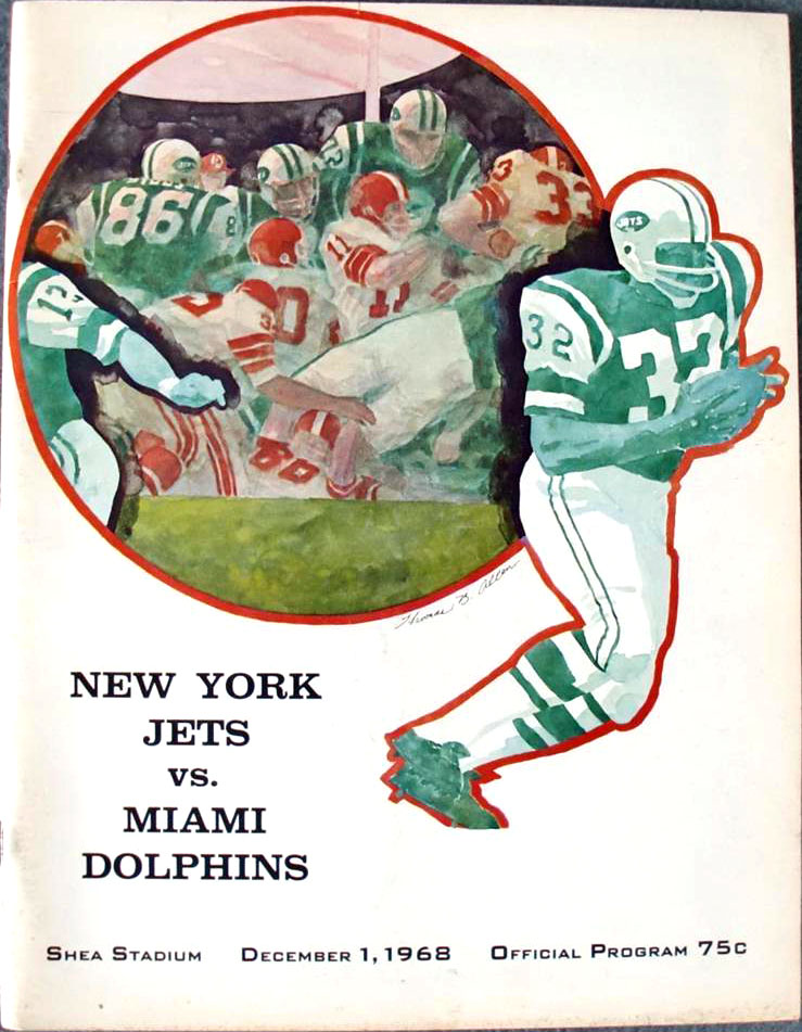 AFL Program: New York Jets vs. Miami Dolphins (December 1, 1968)