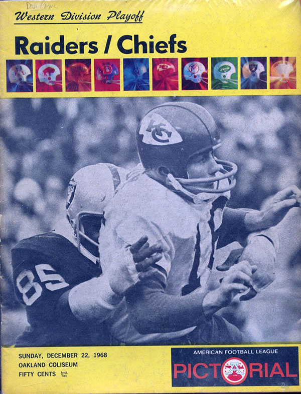 AFL Program: Oakland Raiders vs. Kansas City Chiefs (December 22, 1968)