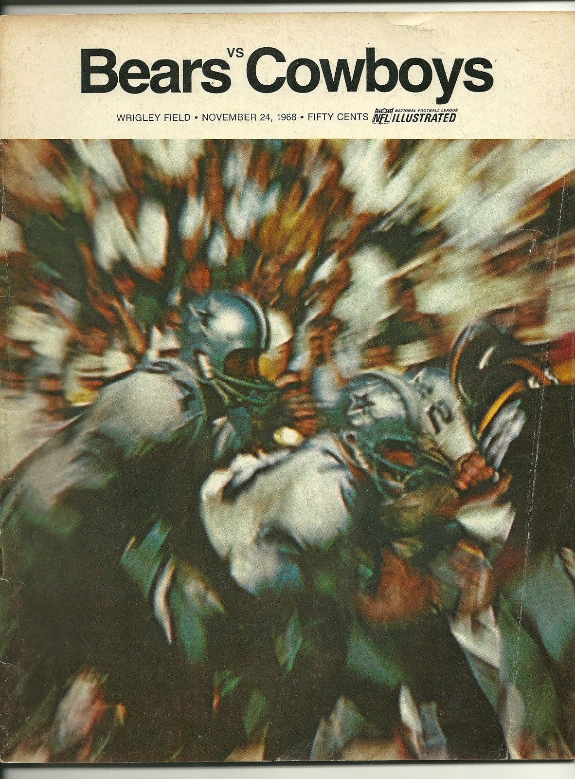 NFL Program: Chicago Bears vs. Dallas Cowboys (November 24, 1968)