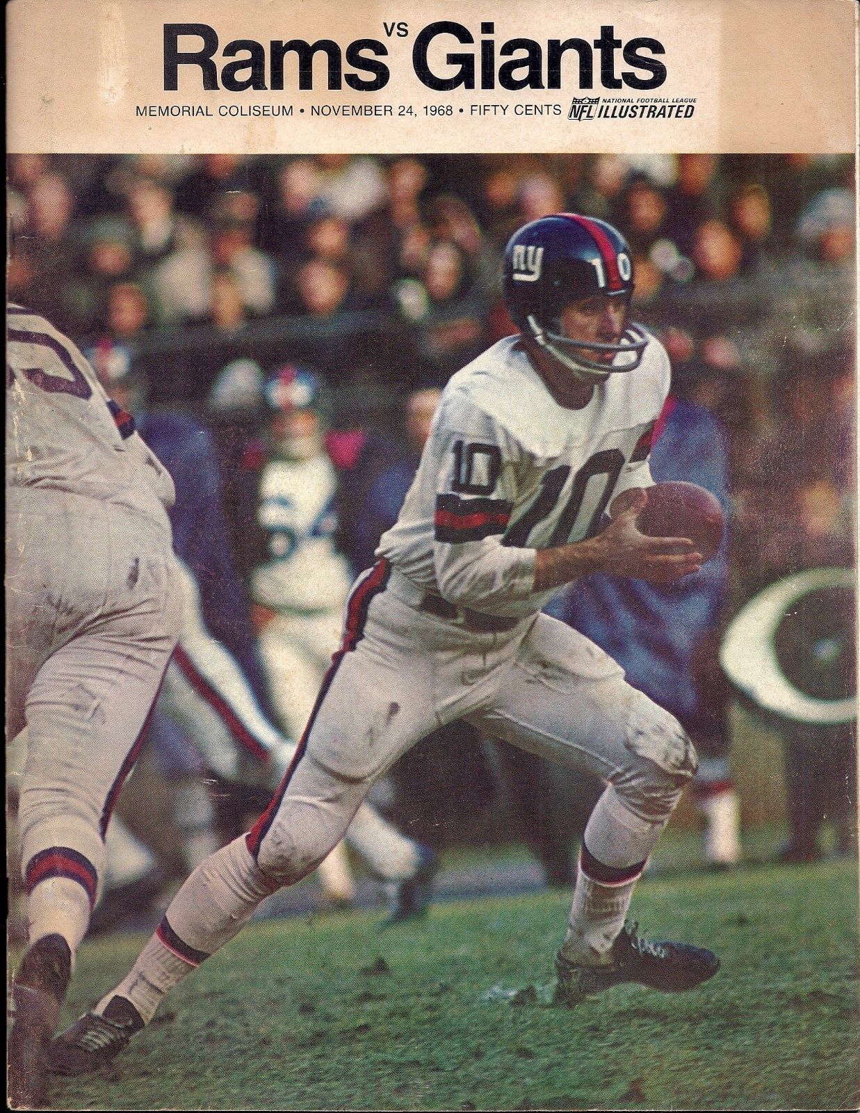 NFL Program: Los Angeles Rams vs. New York Giants (November 24, 1968)