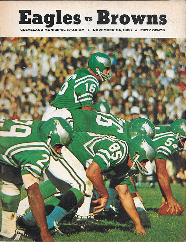 NFL Program: Cleveland Browns vs. Philadelphia Eagles (November 24, 1968)