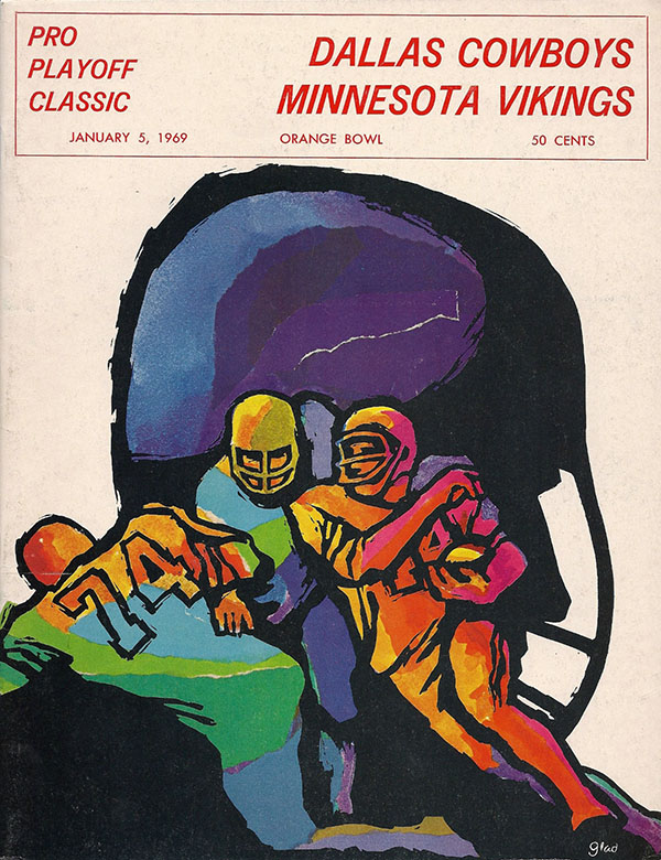 NFL Program: Dallas Cowboys vs. Minnesota Vikings (January 5, 1969)