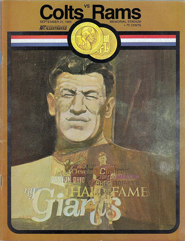 NFL Program: Baltimore Colts vs. Los Angeles Rams (September 21, 1969)