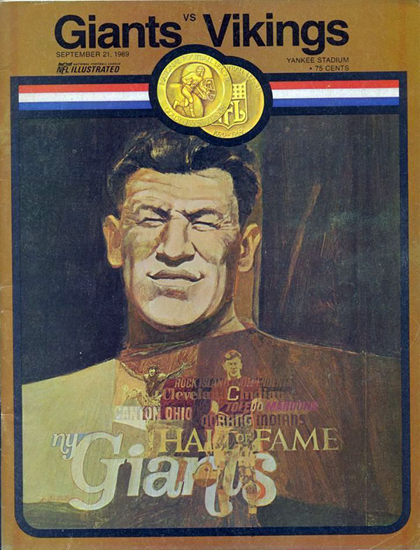 NFL Program: New York Giants vs. Minnesota Vikings (September 21, 1969)