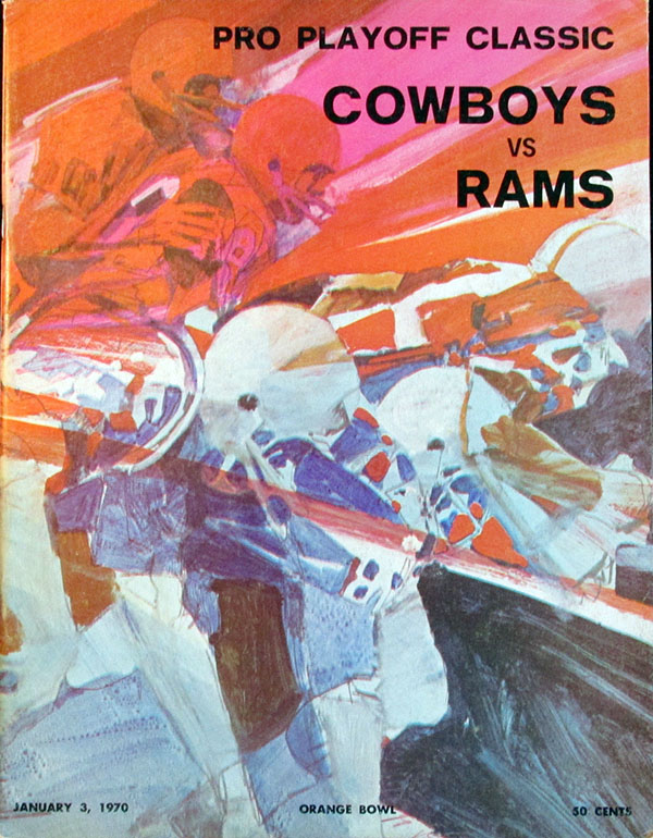 NFL Program Los Angeles Rams vs. Dallas Cowboys (January 3, 1970