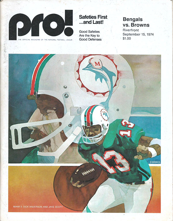 NFL Program: Cincinnati Bengals vs. Cleveland Browns (September 15, 1974)