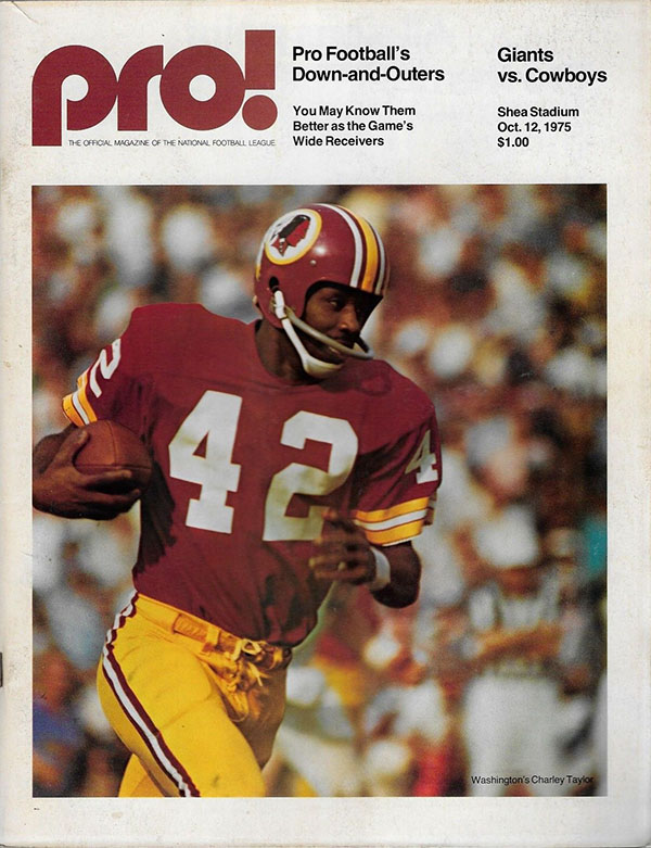 NFL Program: New York Giants vs. Dallas Cowboys (October 12, 1975)