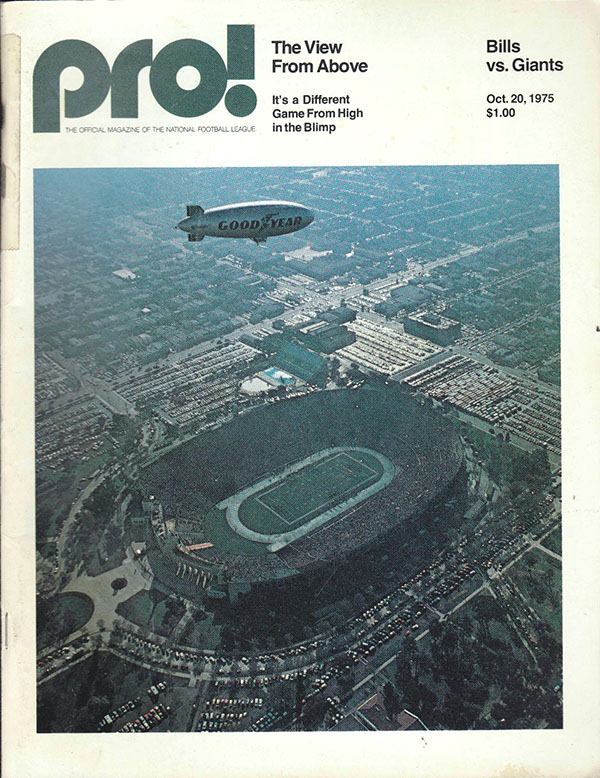 NFL Program: Buffalo Bills vs. New York Giants (October 20, 1975)