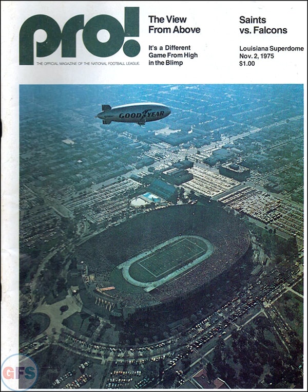 NFL Program: New Orleans Saints vs. Atlanta Falcons (November 2, 1975)