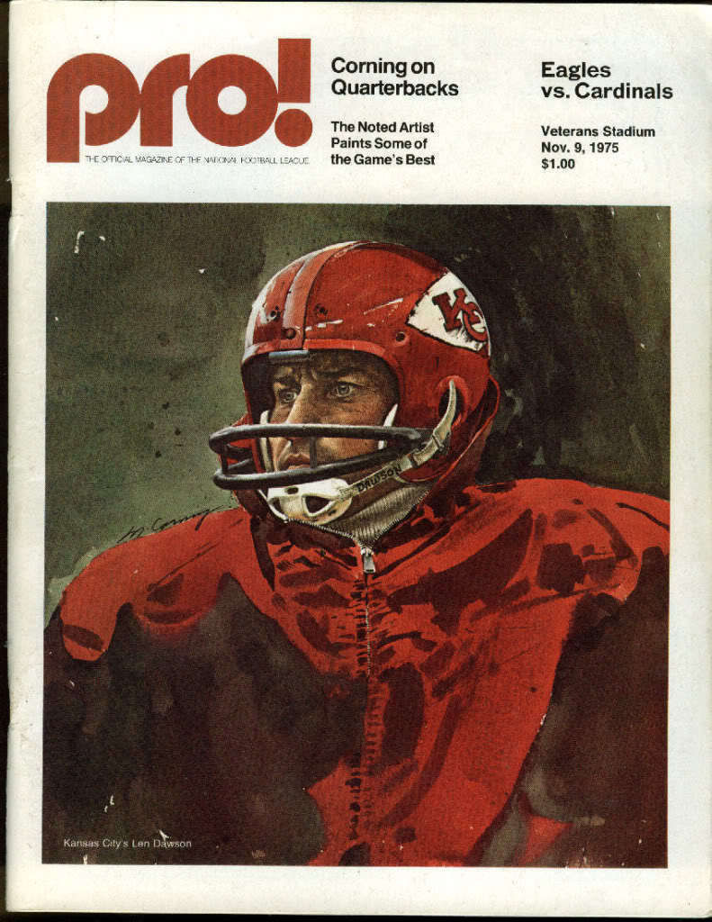 NFL Program: Philadelphia Eagles vs. St. Louis Cardinals (November 9, 1975)