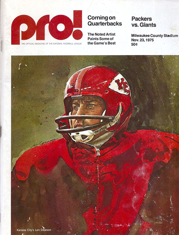 NFL Program: Green Bay Packers vs. New York Giants (November 23, 1975)