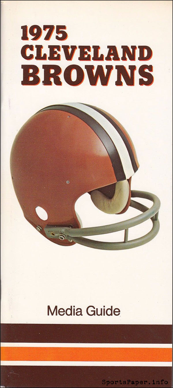 NFL Media Guide: Cleveland Browns (1975)