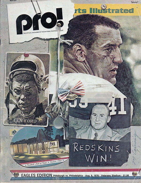 NFL Program: Philadelphia Eagles vs. Pittsburgh Steelers (August 9, 1976)