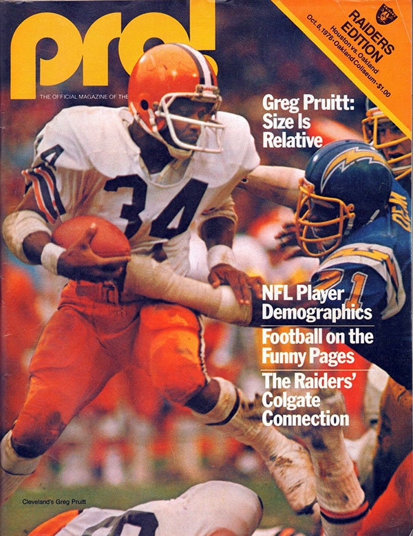 NFL Program: Oakland Raiders vs. Houston Oilers (October 8, 1978)