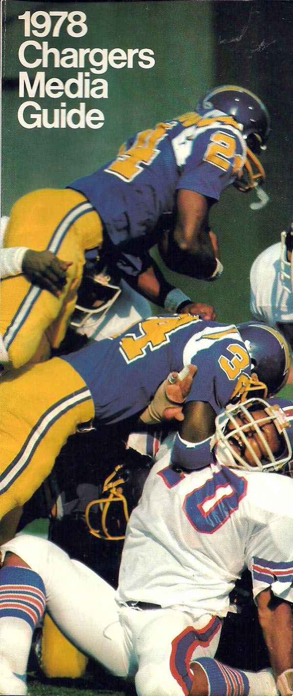 NFL Media Guide: San Diego Chargers (1978)