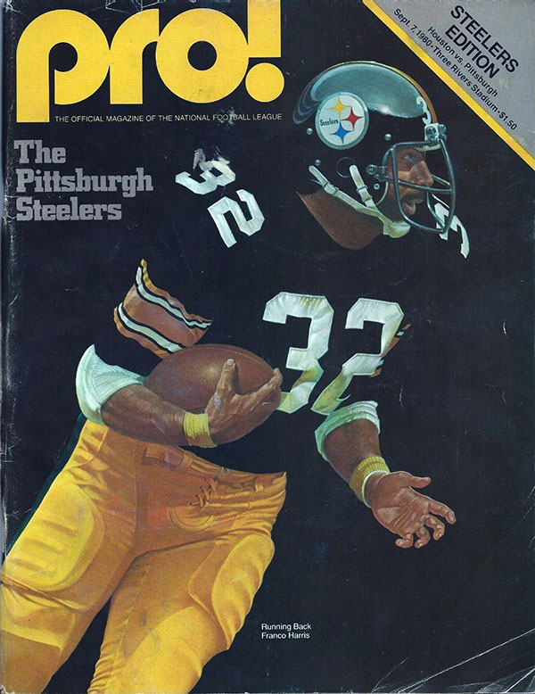 NFL Program: Pittsburgh Steelers vs. Houston Oilers (September 7, 1980)