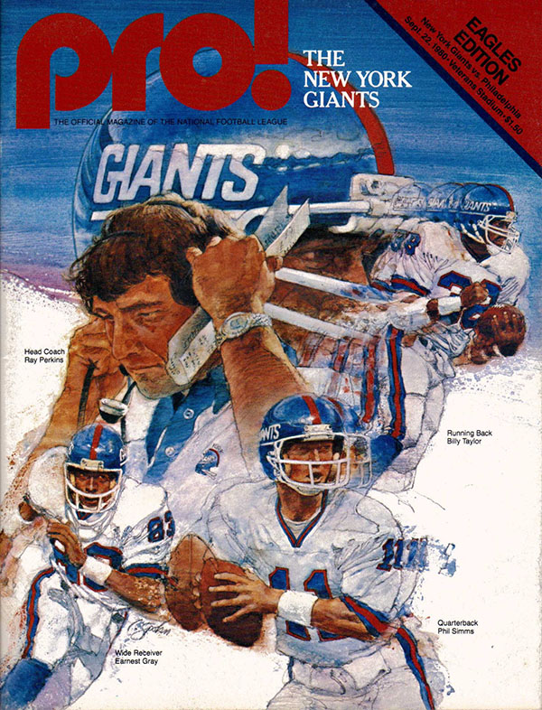 NFL Program: Philadelphia Eagles vs. New York Giants (September 22, 1980)