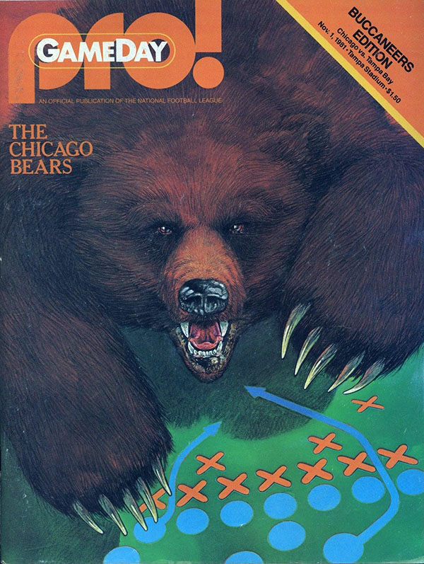 NFL Program: Tampa Bay Buccaneers vs. Chicago Bears (November 1, 1981)