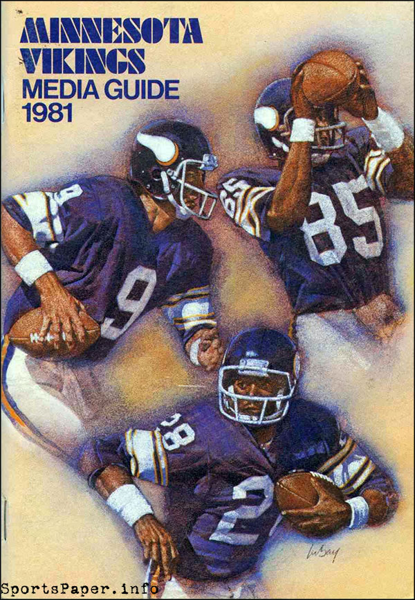 NFL Media Guide: Minnesota Vikings (1981)