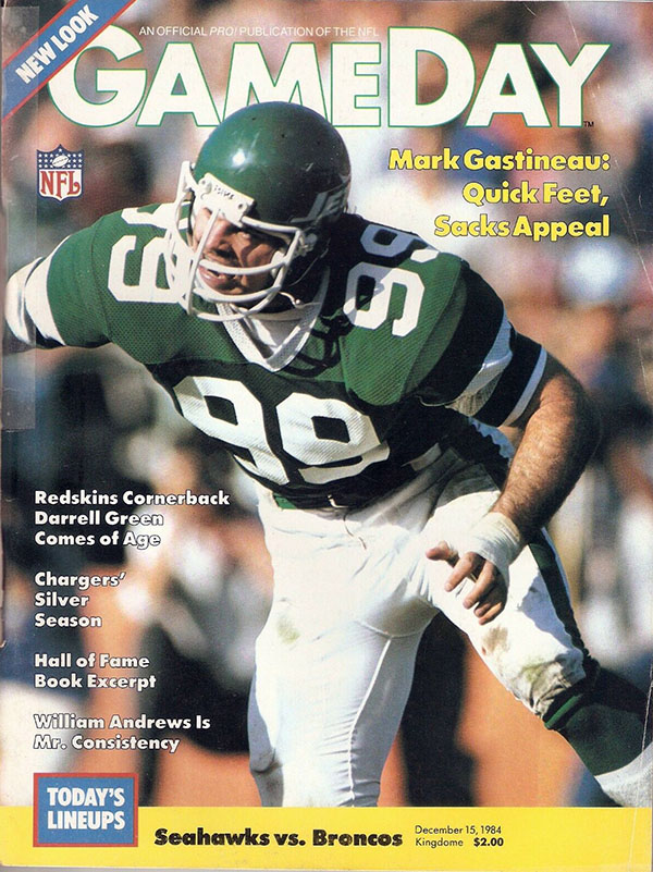 NFL Program: Seattle Seahawks vs. Denver Broncos (December 15, 1984)