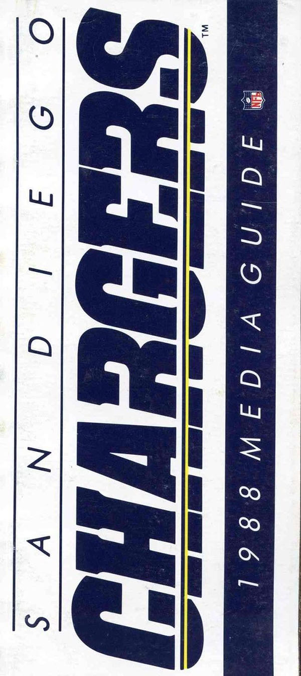 NFL Media Guide: San Diego Chargers (1988)