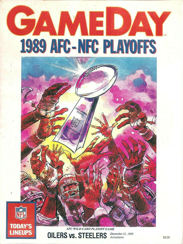 NFL Program: Houston Oilers vs. Pittsburgh Steelers (December 31, 1989)