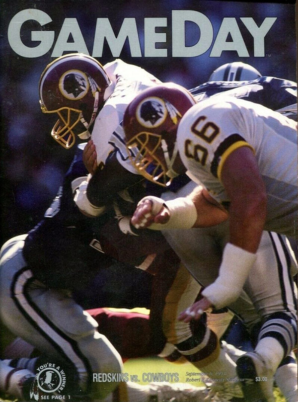 NFL Program: Washington Redskins vs. Dallas Cowboys (September 6, 1993)