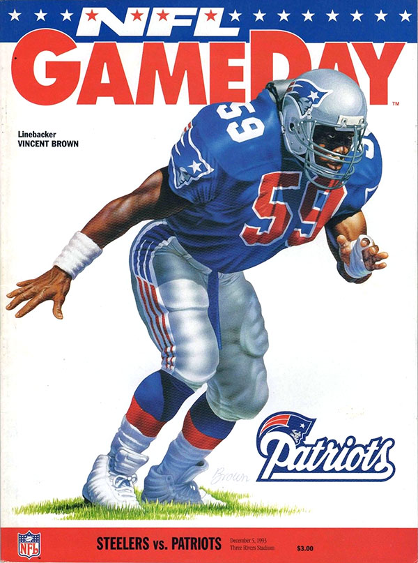 NFL Program: Pittsburgh Steelers vs. New England Patriots (December 5, 1993)