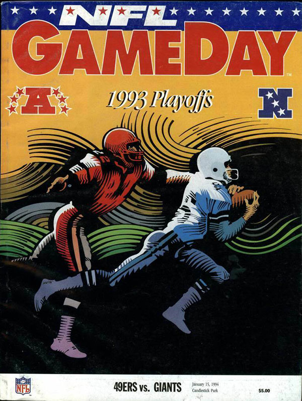 NFL Program: San Francisco 49ers vs. New York Giants (January 15, 1994)